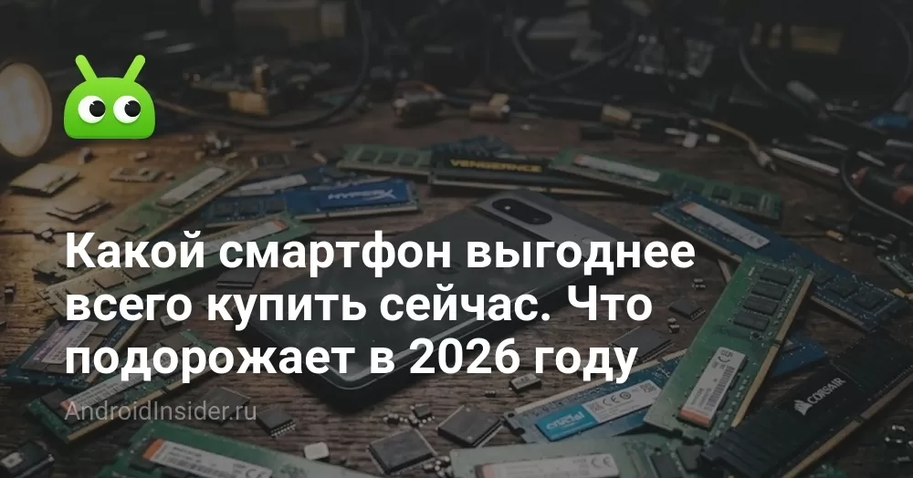 Какой смартфон выгоднее всего купить сейчас. Что подорожает в 2026 году