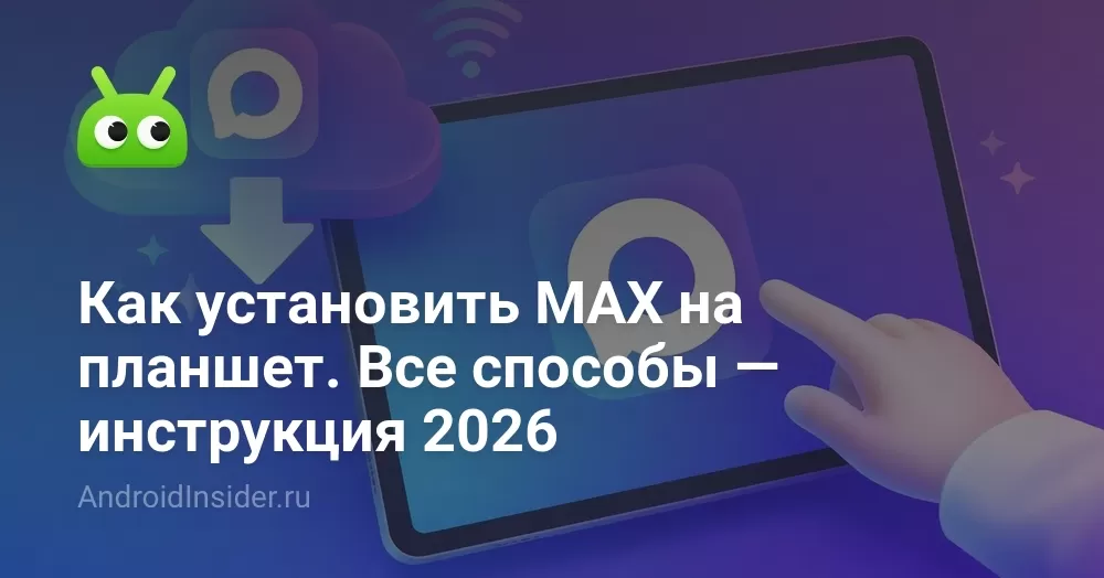 Как установить MAX на планшет. Все способы — инструкция 2026