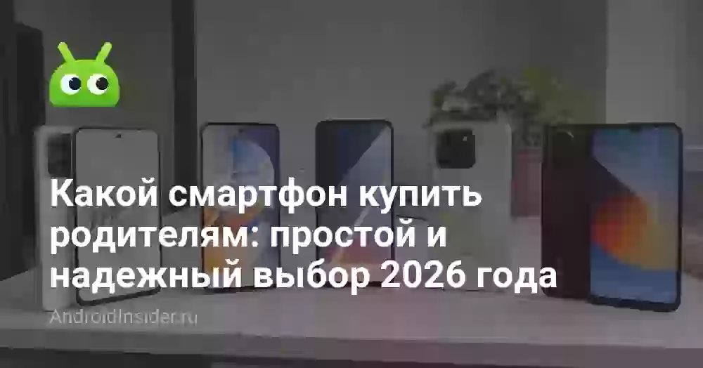 Какой смартфон купить родителям: простой и надежный выбор 2026 года